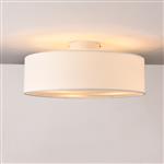 Plafondlamp plafonnière Omaha Ø 45 cm 3xE27 wit