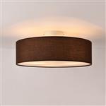 Plafondlamp plafonnière Omaha Ø 45 cm 3xE27 bruin en wit