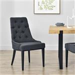 Design eetkamerstoel Chesterfield 100x53x60 cm donkergrijs