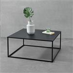 Salontafel Lebus 38x85x85 cm vierkant metaal zwart