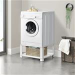 Wasmachine sokkel verhoger met legplank 63x54x31 tot 150 kg