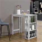 Bartafel Danderyd met 3 planken 120x60x105,5 cm betonlook