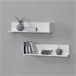 Wandplank Elverum set van 2 75x16,5x16,5 cm wit