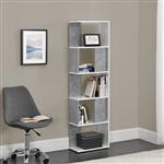 Boekenkast schap Aneby 159x45x23,5 cm wit en betonkleurig