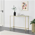 Console tafel Alajarvi sidetable glas 100x35x80 cm goud