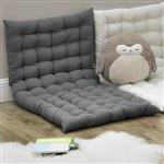 Vloerkussen loungekussen zitkussen 120x60 cm lichtgrijs