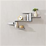 Wandplank Flekkefjord 5 planken 104x14,5x49,5 cm betonkleurig