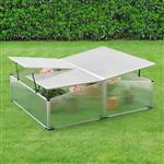 Tuinkas kweekkas mini 100x120x30-40 cm polycarbonaat