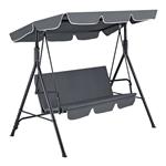 Schommelbank 3-zits Hollywood max 270 kg donkergrijs