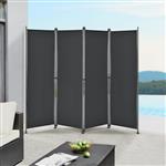 Tuinscherm scheidingswand zonwering 170x215 cm zwart