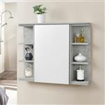 Badkamerkast Harstad met spiegel spiegelkast betonkleurig