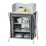 Campingkast opvouwbaar 109,5x70x52 cm donkergrijs