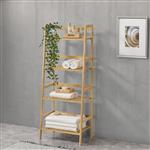 [en.casa] Opbergrek staand Vinje met 4 planken 48x32x123 cm