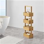 [en.casa] Bamboe opbergrek staand Bardu met 4 manden