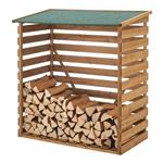 [en.casa] Houten brandhout rek houtopslag 116x64x123 cm