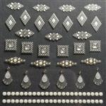 Korneliya 3D Nail Jewels - NJ06 Diamond and Drops