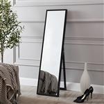 [en.casa] Spiegel vrijstaand Giovinazzo verstelbaar 152,8x37,8 cm zwart