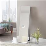 [en.casa] Spiegel vrijstaand Barletta verstelbaar 150,6x35,6 cm zilverkleurig