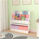 [en.casa] Kinderboekenkast Neda opbergkast 74x71x23 cm eenhoornmotief