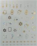 Korneliya 3D Nail Jewels DeLuxe - DL08   Snow and Diamonds