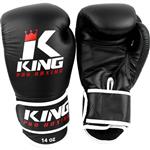 King Pro Boxing Kickboks Handschoenen Zwart KPB/BG 3 Leder