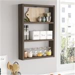 [en.casa] Keukenrek Lappajärvi 60x43x9cm eiken grijs