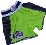 Punch Round Thaiboks Broekjes Carbon Neon Green Muay Thai Shorts