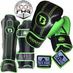 Booster Fight Gear Pro Range Kickboks Set BGL 1 V6 Black Green