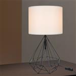 [lux.pro] Tafellamp bureaulamp Gloucester E27 zwart en wit