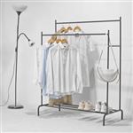 [en.casa] Kledingrek Bramming 147x116x54cm zwart