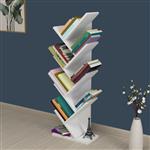 [en.casa] Boekenkast schap Tranås 121x44x22 cm wit