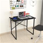 [en.casa] Bureau Tjeldsund 75x90x60 cm  marmer zwart