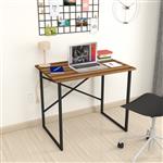 [en.casa] Bureau Tjeldsund 75x90x60 cm walnootkleurig