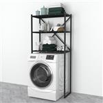 [en.casa] Ombouwkast Askersund 160x66x34 cm zwart en marmer zwart