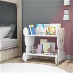 [en.casa] Boekenkast Tårnby voor kinderen 60x56x56 cm wit