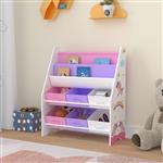 [en.casa] Kinderrek Ponteceso 74x62x26,5 cm eenhoornmotief