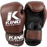 King Pro Boxing Bokshandschoenen Bruin KPB/BG 4 Leder