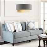[lux.pro] Design hanglamp Loughborough E27 wit grijs en geel