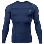 Venum Rashguard G-Fit Compression Shirt L/S Blauw