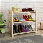 [en.casa] Schoenenrek Them 60x68x30 cm houtkleurig