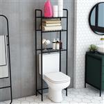 [en.casa] Ombouwkast Nordborg toilet 161x52,5x24,5 cm zwart