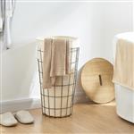 [en.casa] Wasmand Skive met waszak 59,5x38,5 cm 40 L