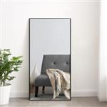 [en.casa] Spiegel Novoli hangend 101,8x51,8 cm zwart