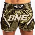 Venum ONE FC Impact Muay Thai Short Khaki Zwart