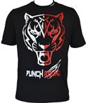 Punch Round Tiger Razor Shirt Zwart Wit Rood