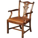 Antieke stoelen / Stel van 10 royale mahonie armstoelen ca. 1940 incl. nieuwe stoffering naar wens (