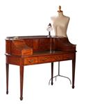 Antieke bureaus / Groot Carlton House desk in mahonie Mid Victorian ±1870 vrijstaand (No.863140)