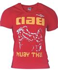 Fluory Fight Game Muay Thai Kickboxing T-Shirt Rood
