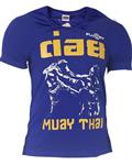 Fluory Fight Game Muay Thai Kickboks T-Shirt Blauw