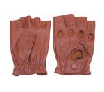 Swift racing vingerloze leren handschoenen nappa bruin